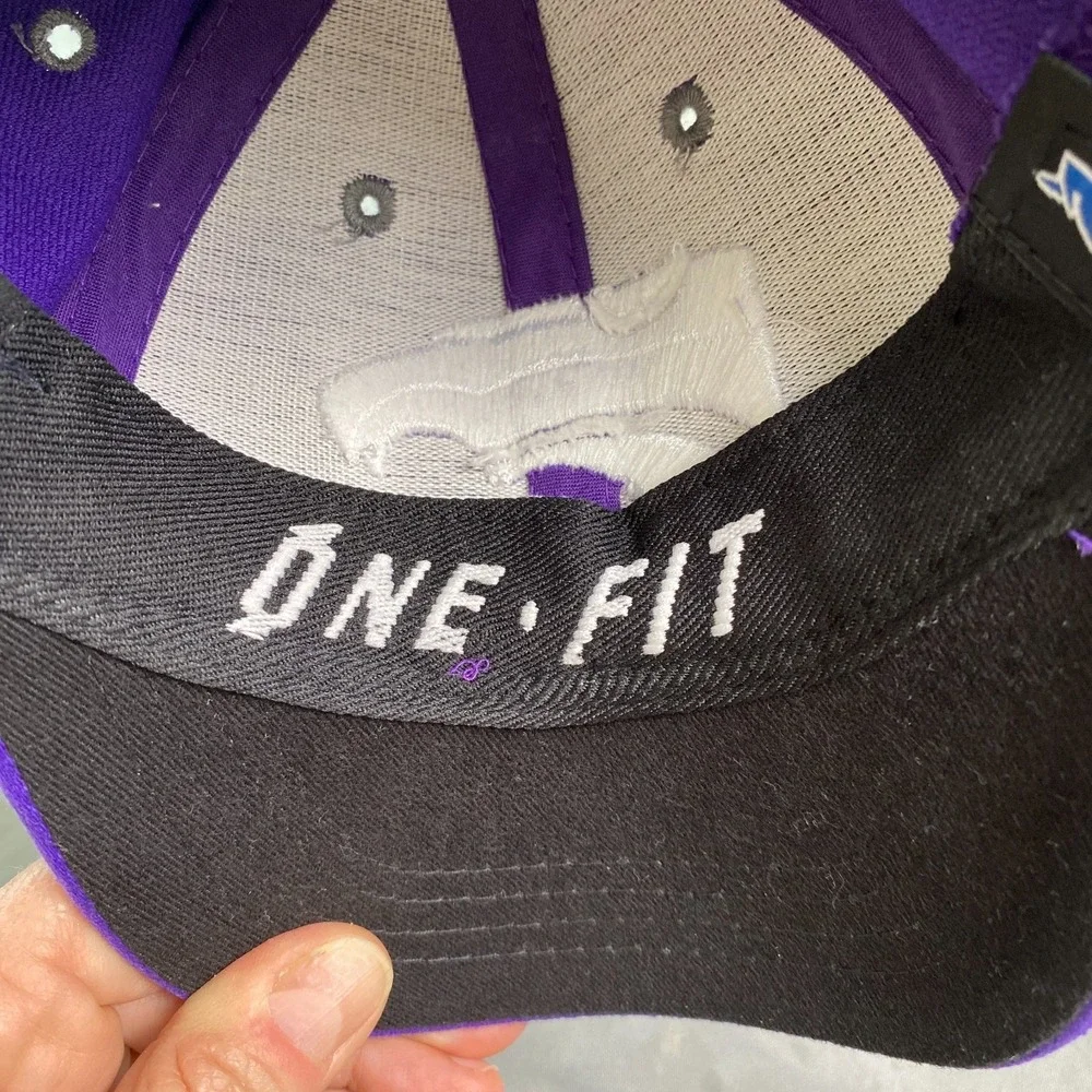 K-STATE infant/toddler hats. Lot of 2. Purple w/White‎ embroidered logo